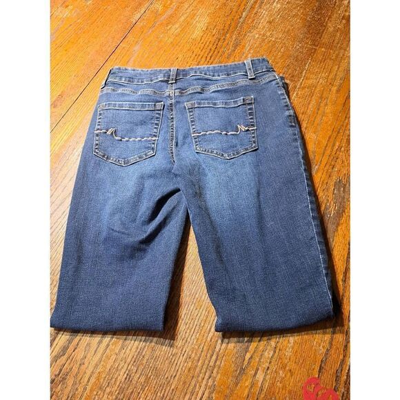 Size 2 M Jeans Maurices Mid Rise Denim Blue Jeans with Pockets and Belt Loops - Picture 3 of 3